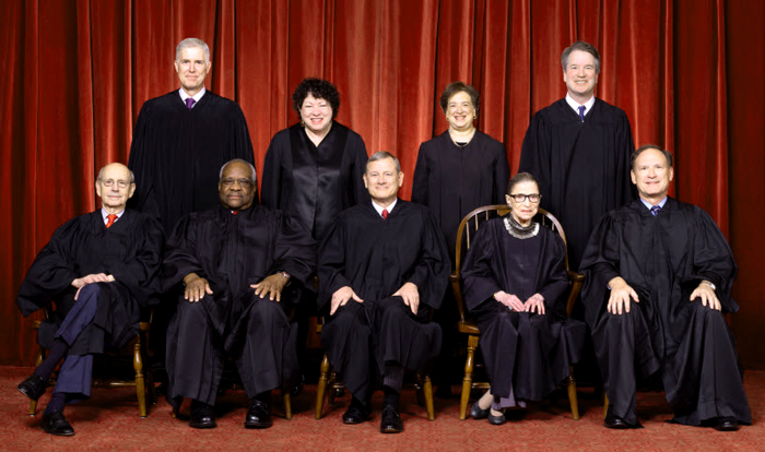 Photo that sits on Supreme Court's Web page on November 15, 2020, updated on September 18m 2020.  - Webmaster