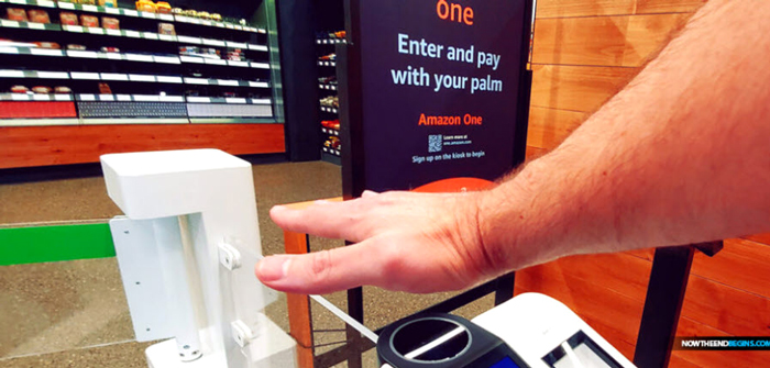 "Amazon One palm pay is not the Mark of the Beast, but it is grooming you to accept the Mark when it is offered in the days following the Pretribulation Rapture of the Church. Now that biometric technology is advanced sufficiently to allow people to ‘buy and sell’ using their body, it is a very, very short step to then putting that technology inside your body." - NTEB 