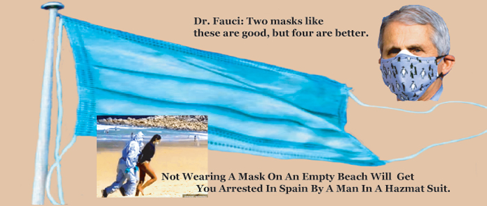 Spainish lifeguard arrested, led away in handcuffs by Hazmat cops for ‘surfing with Coronavirus.’ . Breitbart 