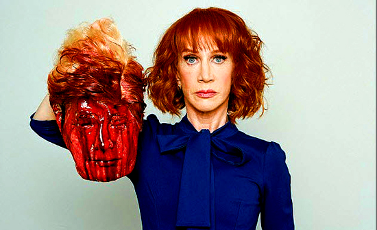 "Eleven-year-old Barron thought Kathy Griffin's anti-Trump 'severed head' photo shoot was REAL as president calls comedian 'sick' and Melania says Griffin's mental health is questioned by 'very disturbing' video." - Daily Mail 