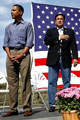 Obama's placement of his hands during the playing of the Naitonal Anthem at a 2007 Democrat summer fundraiser in Iowa was named by some in the military his "Crotch Salure."  - Webmaster  