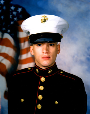 Marine Corps Recruitment Web entrance page.