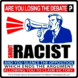 Don't like your socialist president? The intellectural and progressive New York Times has an answer. You're a racist.